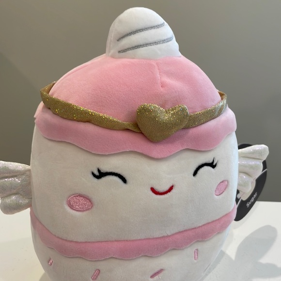 NWT 8” Sugar the Angel Food Cake & Spice the Devils Food Cake Squishmallow Set - Picture 3 of 13